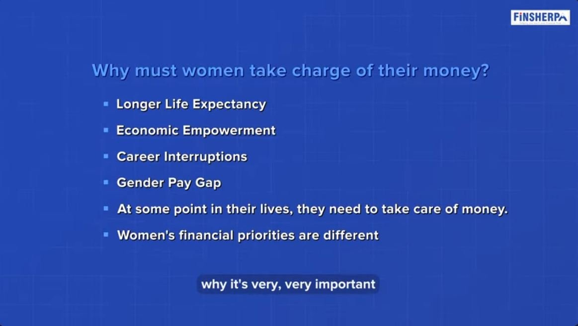 Why Should Women Take Charge of Their Money - Finsherpa
